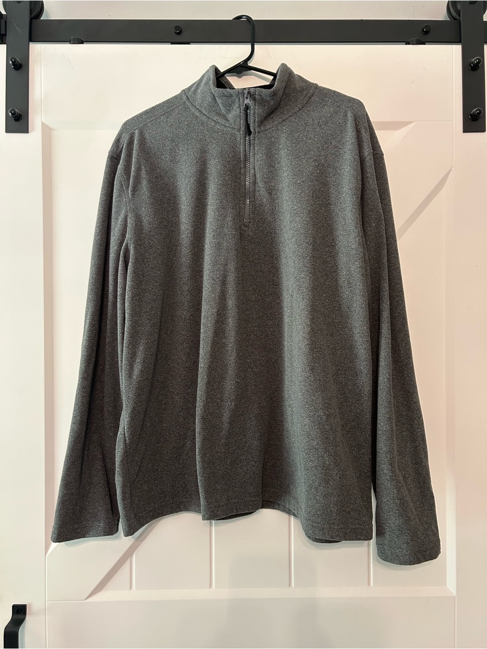 Bass Men's Gray Half-Zip Fleece Pullover